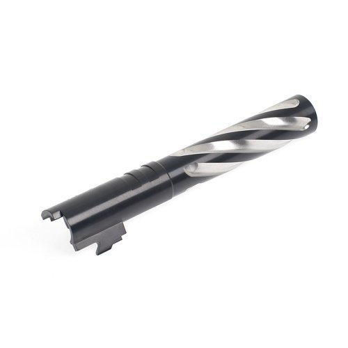 Cow Cow Technology  Tornado 5.1 Threaded Outer  Barrel (.45 Marking) - Black