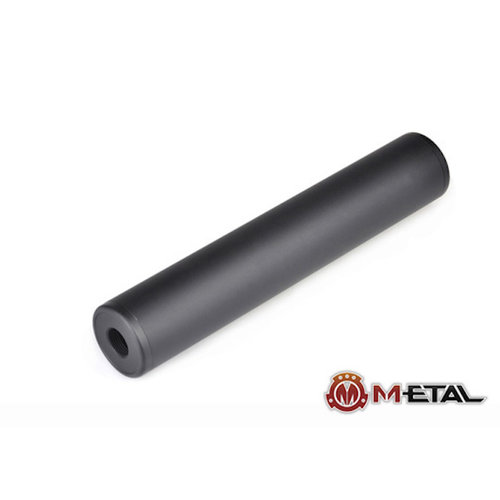 Metal 190x35mm Silenciador Smooth - Negro