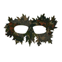 Ghillie Mask - Green (with Leaves)