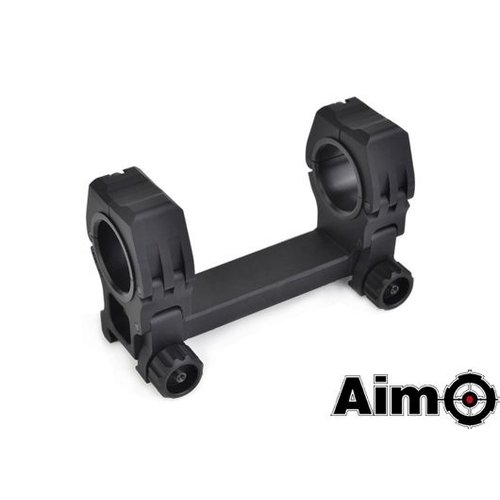 Aim-O Montura para Mira Telescópica Regulable con Nivel 1 Pulgada hasta 30mm- Negro