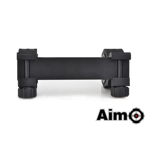 Aim-O Montura para Mira Telescópica Regulable con Nivel 1 Pulgada hasta 30mm- Negro