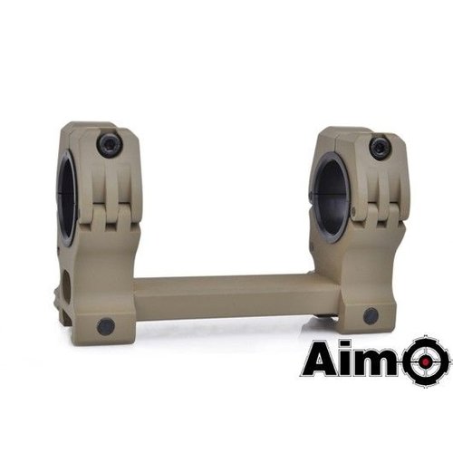 Aim-O Montura para Mira Telescópica Regulable con Nivel 1 Pulgada hasta 30mm- FDE