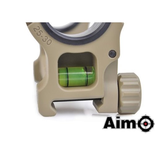 Aim-O Tactical Regulable Scope Mount  with Level1Inch to 30mm- FDE