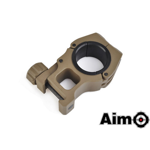 Aim-O Scope Mount Rings with Level 1Inch to 30mm- FDE