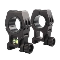 Scope Mount Rings with Level 1Inch to 30mm- Black