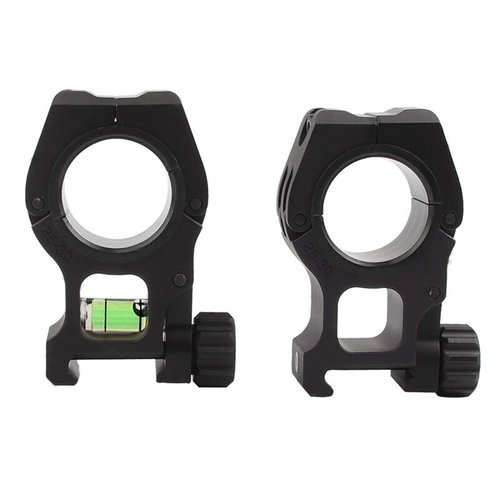 Aim-O Scope Mount Rings with Level 1Inch to 30mm- Black