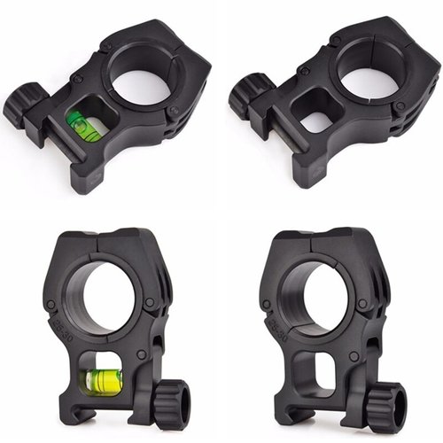 Aim-O Scope Mount Rings with Level 1Inch to 30mm- Black