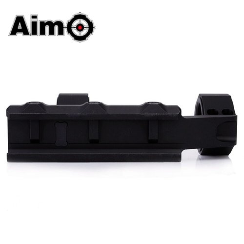 Aim-O Precision UltraLight Extended Scope Mount with Bubble 25.4/30mm 1"- Black