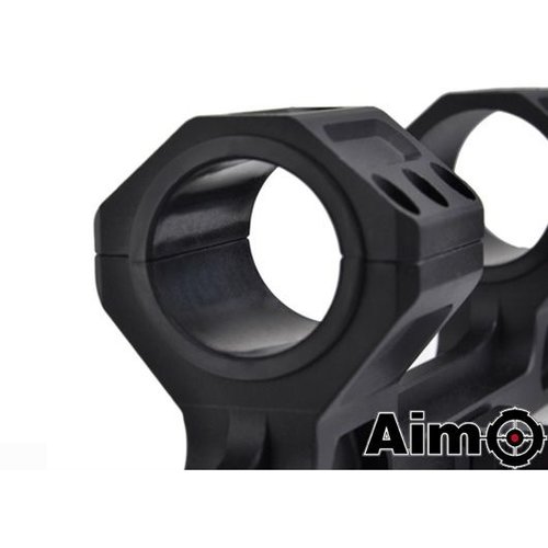 Aim-O GE Long Version Scope Ring Mount 25mm-30mm- Black