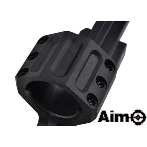 Aim-O GE Long Version Scope Ring Mount 25mm-30mm- Black