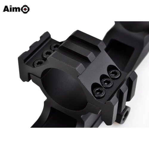 Aim-O Montura para Mira Telescópica 30mm con tres Topes- Negro