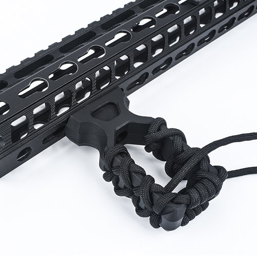 Metal PTG paracord Tactical Grip for KeyMod & M-lok - Black