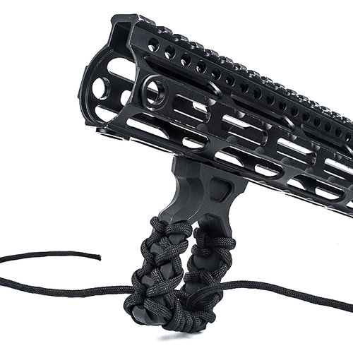 Metal PTG paracord Tactical Grip for KeyMod & M-lok - Black
