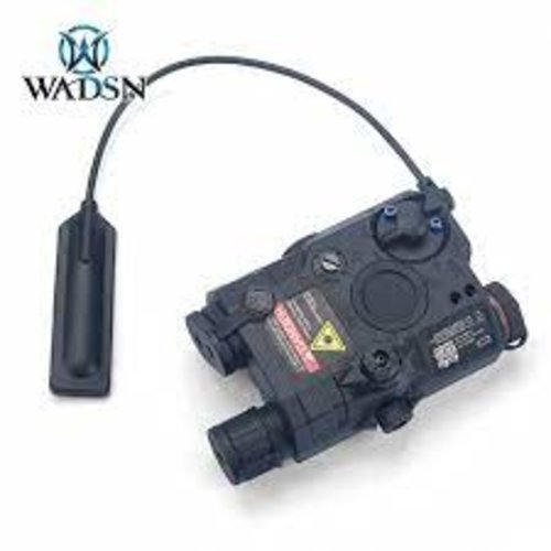 WADSN Pack Laser (Verde y Rojo) + PEQ15 + Linterna M600C + Interruptor Doble - Negro