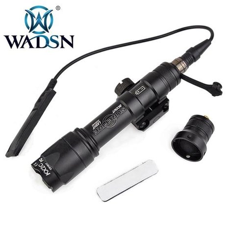 WADSN Pack Laser (Verde y Rojo) + PEQ15 + Linterna M600C + Interruptor Doble - Negro