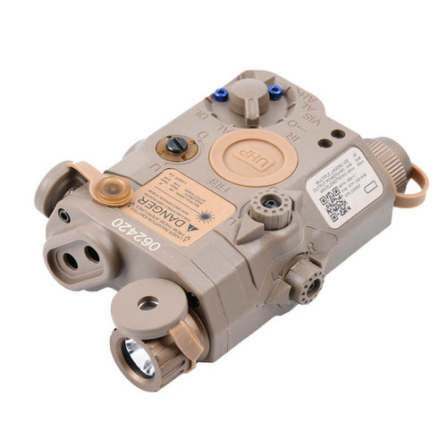 WADSN Pack Laser (Verde y Rojo) + PEQ15 + Linterna M600C + Interruptor Doble - FDE