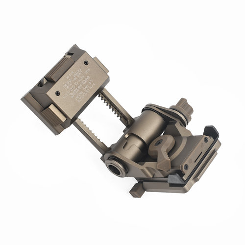 WADSN L4 G24 Wilcox NVG Fast Helmet Mount Breakaway Base - FDE (with Logo)