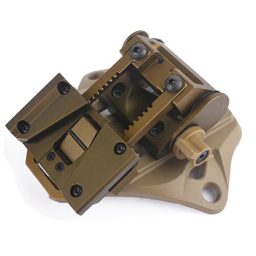 WADSN L4 G19 Wilcox NVG Fast Helmet Mount Breakaway Base - FDE (with Logo)