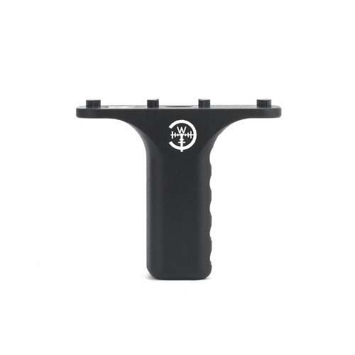 Metal KeyMod & M-lok Barrier Hand Stop - Black (Logo)