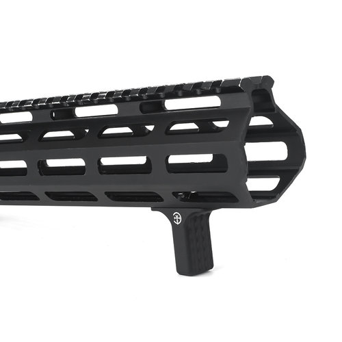 Metal KeyMod & M-lok Barrier Hand Stop - Negro (con MARCAJES)