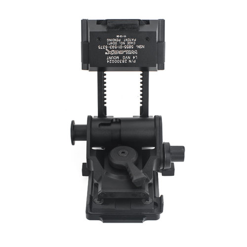 WADSN L4 G24 Wilcox NVG Fast Helmet Mount Breakaway Base - Black (with Logo)