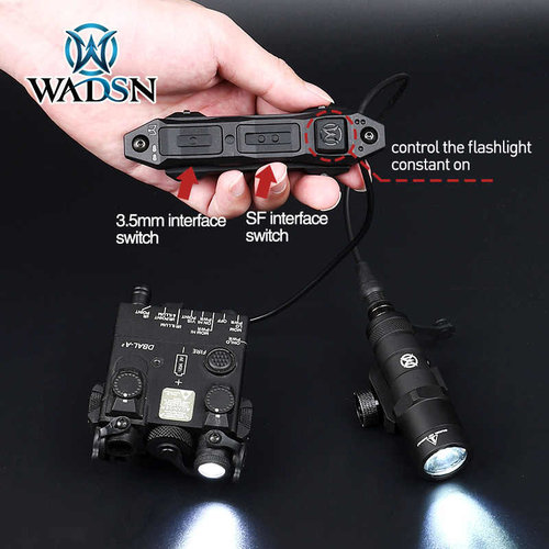 WADSN Tactical Augmented Dual Function Tape Switch with Lock (SF & 2,5mm) - Black