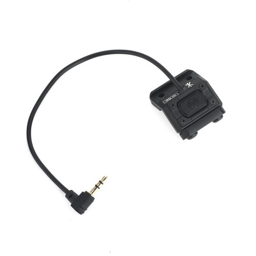 WADSN Interruptor ml con Conector 3,5mm para Picatinny - Negro (con Marcajes)