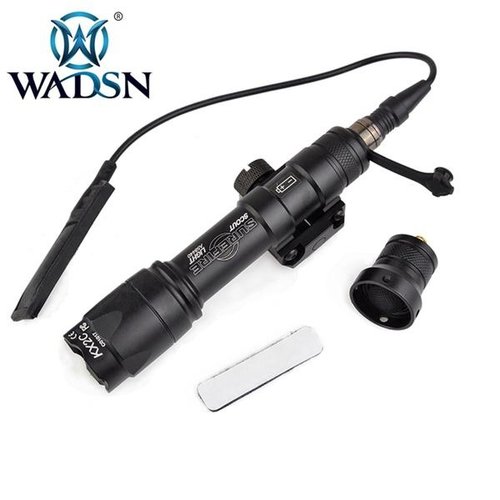 WADSN Laser Flashlight Suit (PEQ15 + Light M600C + Double Key Switch) - Black (SF Logo)