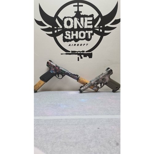 One Shot Airsoft Gun Skin AAP01 Stealth Recon Oak