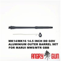 MK14/MK16 (14,5") DD Gov Aluminium Outer Barrel Set for Marui MWS/MTR