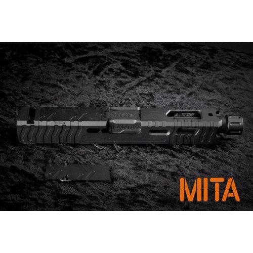 Mita G19 Tokyo Marui Lantac RMR Slide  Set - Black Barrel