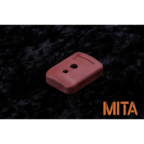 Mita Hi Capa Base Cargador de Goma Absorvente Slim - V - Rojo - 5 uds
