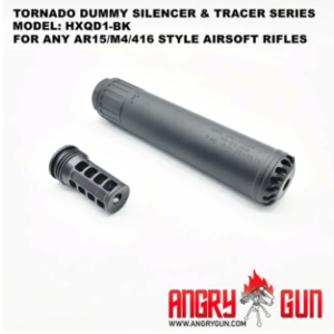 AngryGun Tornado Silencer - AR15/M4/416 Ver. Black
