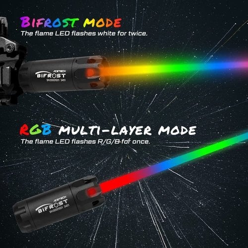 Acetech Trazador Bifrost (Llama Multicolor) - Negro