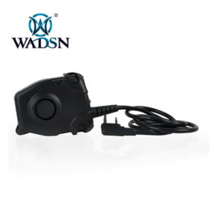 WADSN Peltor PTT for Comtac/MSA/EARMOR/TCA/TRI Headset - Kenwood - Black- Original Headset