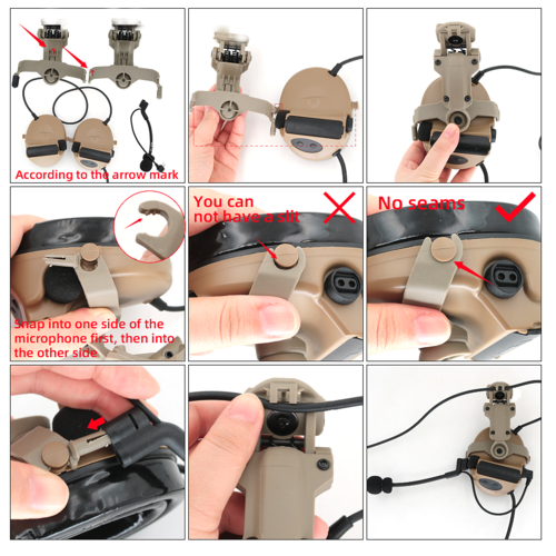 Tac-Sky ARC Helmet Mount Adapter - Black Tac-Sky ARC Helmet Mount Adapter - Black