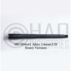 Hao Cañón Externo de Aleación MK18Mod1 USGI 10.5" 14mmCCW para Systema - Negro