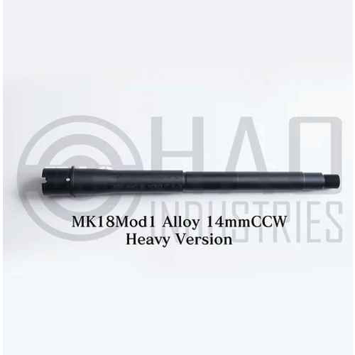 Hao Cañón Externo de Aleación MK18Mod1 USGI 10.5" 14mmCCW para Systema - Negro