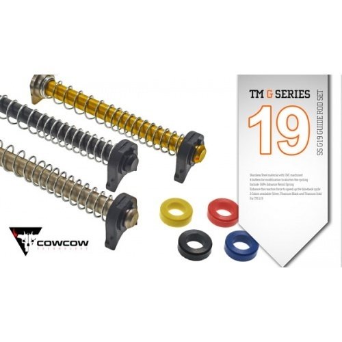 Cow Cow Technology TM SS G19 Guide Rod Set - Silver Cow Cow Technology TM SS G19 Guide Rod Set - Silver