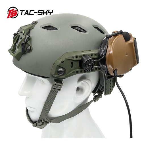 Tac-Sky Acople para Rail de Casco ARC COMTAC Mark - FDE Tac-Sky Acople para Rail de Casco ARC COMTAC Mark - FDE