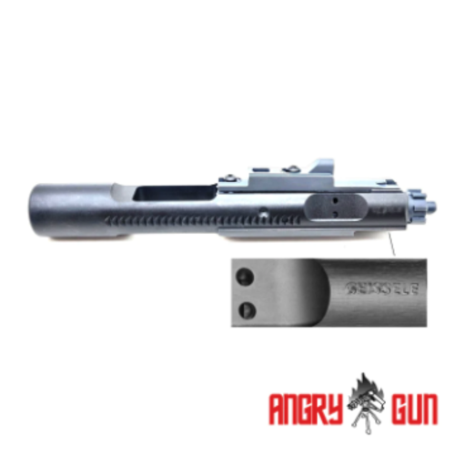 AngryGun Complete Monolithic Steel MWS Bolt Carrier with Gen2 MPA Nozzle - G style - Black