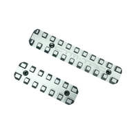 CNC Upper & Lower Picatinny Rail Set for AAP-01 - Silver