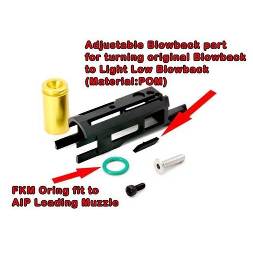 SP-AIP Blowback Housing CNC 7075 para Marui 5.1/4.3/1911