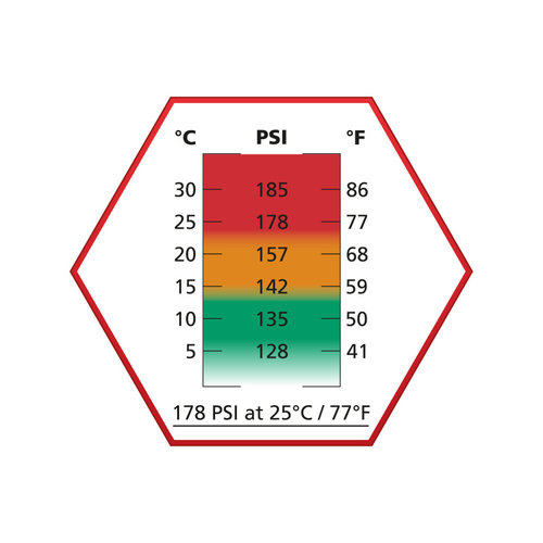 ASG Gas Ultrair Rojo (178 PSI) Sin  Silicona