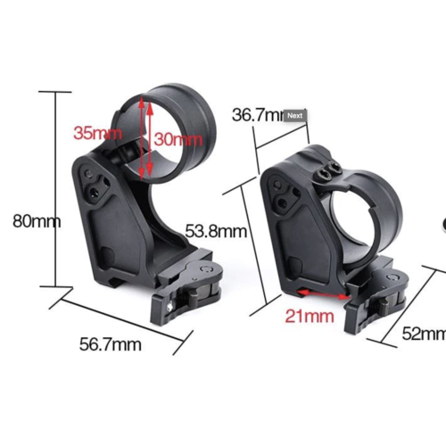 WADSN  FAST FTC AP Magnifier Mount ( Original Logo ) - Black