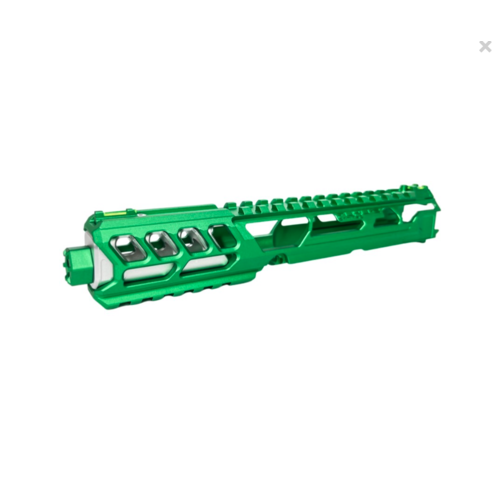 CTM AAP-01 FUKU-2 CNC UPPER SET - Green/Silver- Long Cut Out Version