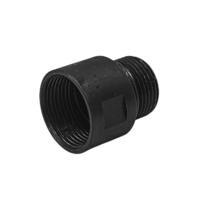 CNC Machined Steel 16mm CW to 14mm CCW Thread Adapter
