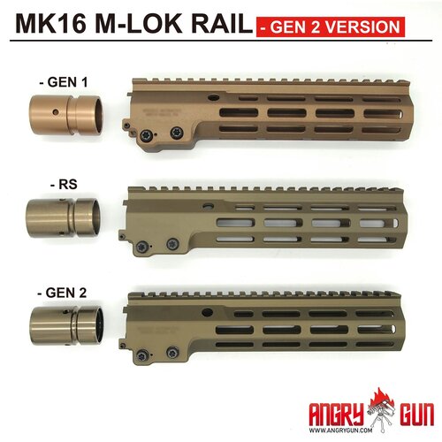 AngryGun MK16 M-Lok Rail 9.3 inch DDC
