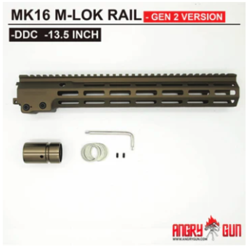 AngryGun MK16 M-Lok Rail 13.5 inch DDC