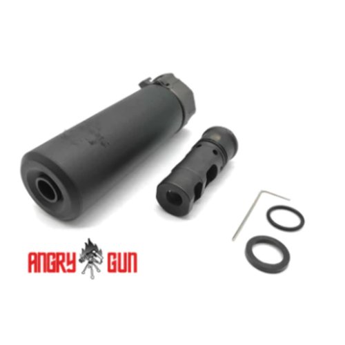 AngryGun Socom 556 Mini Dummy Suppressor - Negro